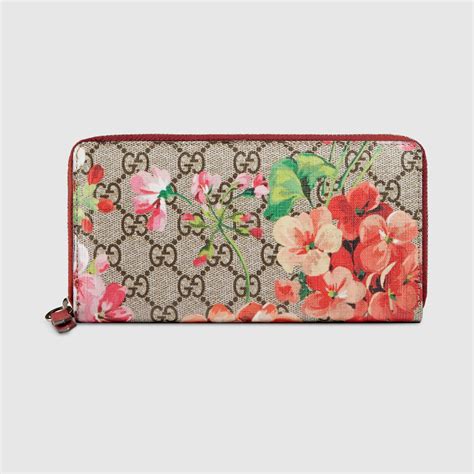 gucci blooms wallet replica|gucci zip around wallet small.